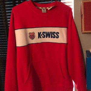 Medium Red K Swiss crewneck